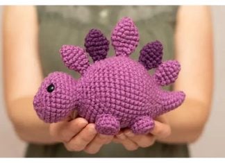 Sammy the Stegosaurus Amigurumi Free Crochet Pattern