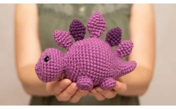 Sammy the Stegosaurus Amigurumi Free Crochet Pattern