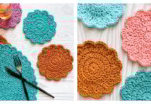 Sunrise Coaster and Placemat Free Crochet Pattern and Video Tutorial