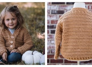 Toddler Grandpa Sweater Free Crochet Pattern