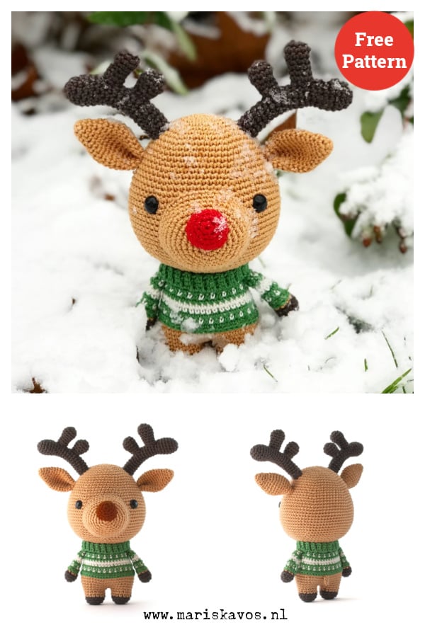 Amigurumi Reindeer Free Crochet Pattern
