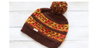 Autumn Maple Beanie Free Crochet Pattern and Video Tutorial
