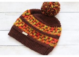Autumn Maple Beanie Free Crochet Pattern and Video Tutorial
