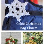 Celtic Christmas Bag Charm Free Crochet Pattern and Video Tutorial