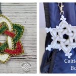 Celtic Christmas Bag Charm Free Crochet Pattern and Video Tutorial