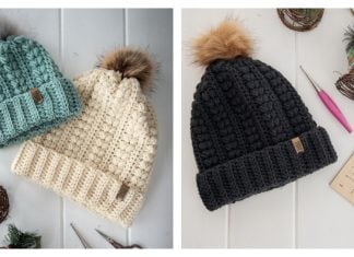 Danielle Beanie Free Crochet Pattern and Video Tutorial