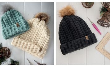 Danielle Beanie Free Crochet Pattern and Video Tutorial
