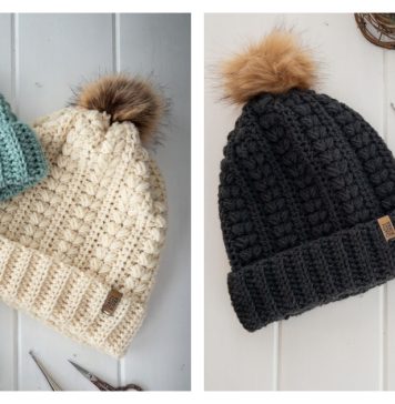 Danielle Beanie Free Crochet Pattern and Video Tutorial
