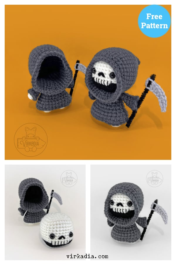 Grim Reaper Amigurumi Free Crochet Pattern