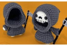 Grim Reaper Amigurumi Free Crochet Pattern