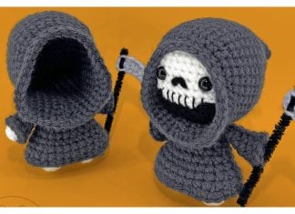 Grim Reaper Amigurumi Free Crochet Pattern