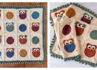 Little Hoot Owl Blanket Free Crochet Pattern