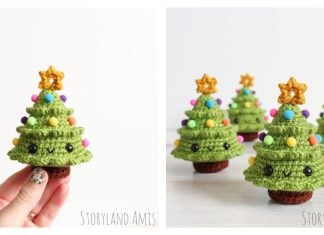 Mini Christmas Tree Amigurumi Free Crochet Pattern