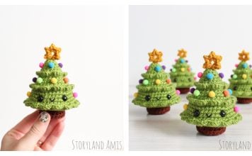 Mini Christmas Tree Amigurumi Free Crochet Pattern