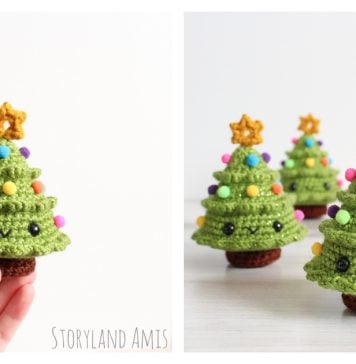 Mini Christmas Tree Amigurumi Free Crochet Pattern