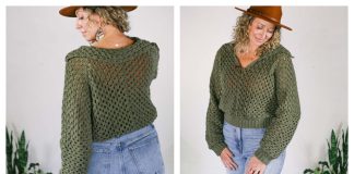 Moss Hexagon Sweater Free Crochet Pattern