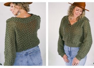 Moss Hexagon Sweater Free Crochet Pattern