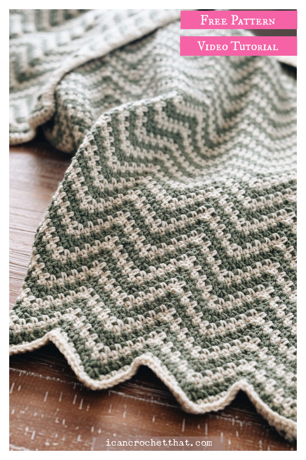 Riley Throw Free Crochet Pattern and Video Tutorial