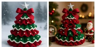 Ruffled Christmas Tree Crochet Pattern