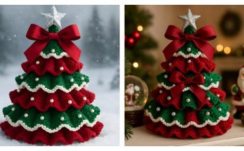 Ruffled Christmas Tree Crochet Pattern