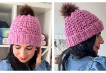 Star Stitch Beanie Hat Free Crochet Pattern and Video Tutorial
