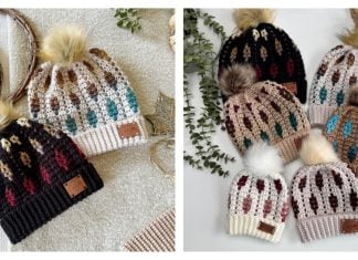 Starlight Mosaic Hat Free Crochet Pattern and Video Tutorial