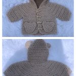 Bear Hug Baby Jacket Free Crochet Pattern