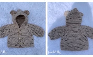 Bear Hug Baby Jacket Free Crochet Pattern
