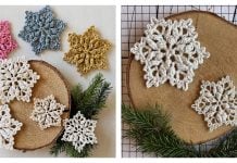 Bobble Frost Snowflake Free Crochet Pattern
