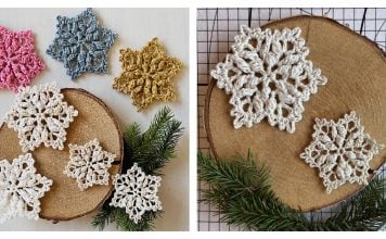Bobble Frost Snowflake Free Crochet Pattern