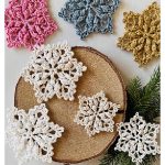Bobble Frost Snowflake Free Crochet Pattern