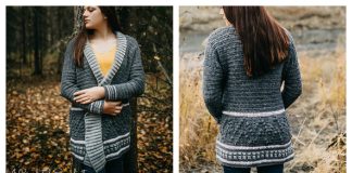 Bordeaux Bobble Cardigan Free Crochet Pattern