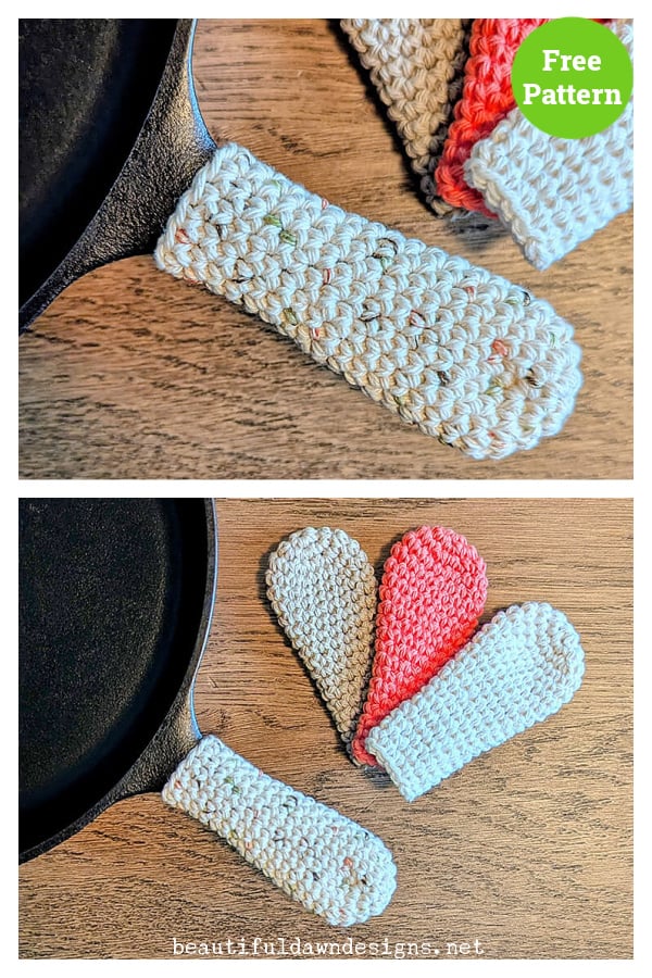 Cast Iron Skillet Handle Cover Free Crochet Pattern