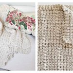 Christmas V-Stitch Throw Free Crochet Pattern and Video Tutorial
