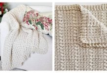 Christmas V-Stitch Throw Free Crochet Pattern and Video Tutorial Christmas V-Stitch Throw Free Crochet Pattern and Video Tutorial