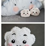 Cloud Mini Pillow Free Crochet Pattern
