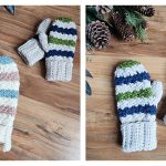Easy Striped Mittens Free Crochet Pattern