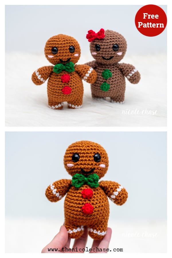 Gerry the Gingerbread Amigurumi Free Crochet Pattern