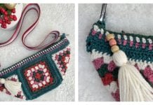 Granny Crossbody Bum Bag Free Crochet Pattern