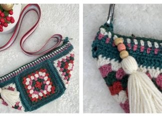 Granny Crossbody Bum Bag Free Crochet Pattern