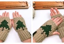 Granny Tree Gloves Free Crochet Pattern and Video Tutorial