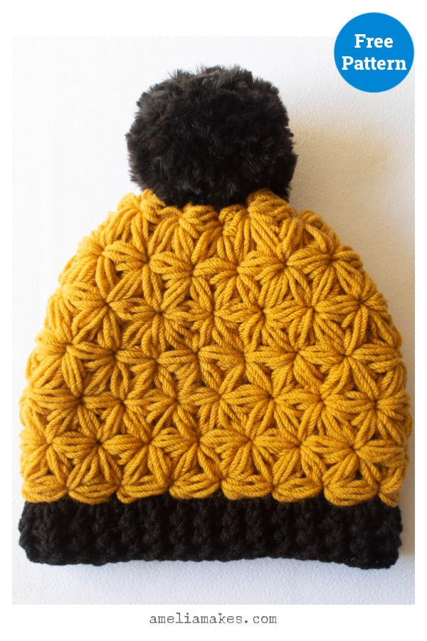 Jasmine Stitch Beanie Free Crochet Pattern