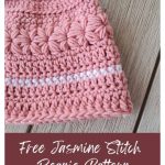 Jasmine Stitch Betty Hat Free Crochet Pattern