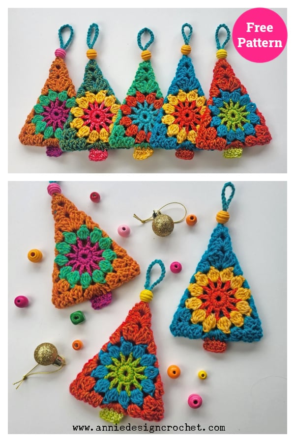 Jolly Bauble Christmas Tree Free Crochet Pattern