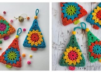 Jolly Bauble Christmas Tree Free Crochet Pattern