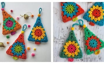 Jolly Bauble Christmas Tree Free Crochet Pattern