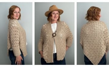 Lotte Lace Shrug Free Crochet Pattern and Video Tutorial