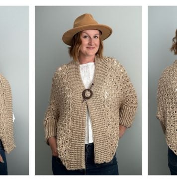 Lotte Lace Shrug Free Crochet Pattern and Video Tutorial