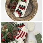 Mini Country Charm Christmas Stocking Free Crochet Pattern