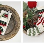 Mini Country Charm Christmas Stocking Free Crochet Pattern
